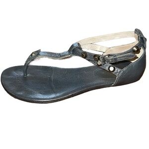 Balenciaga Studded T Strap Sandals
